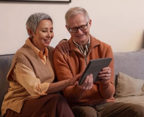 Elderly couple