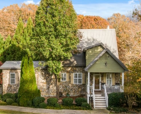 House with trees