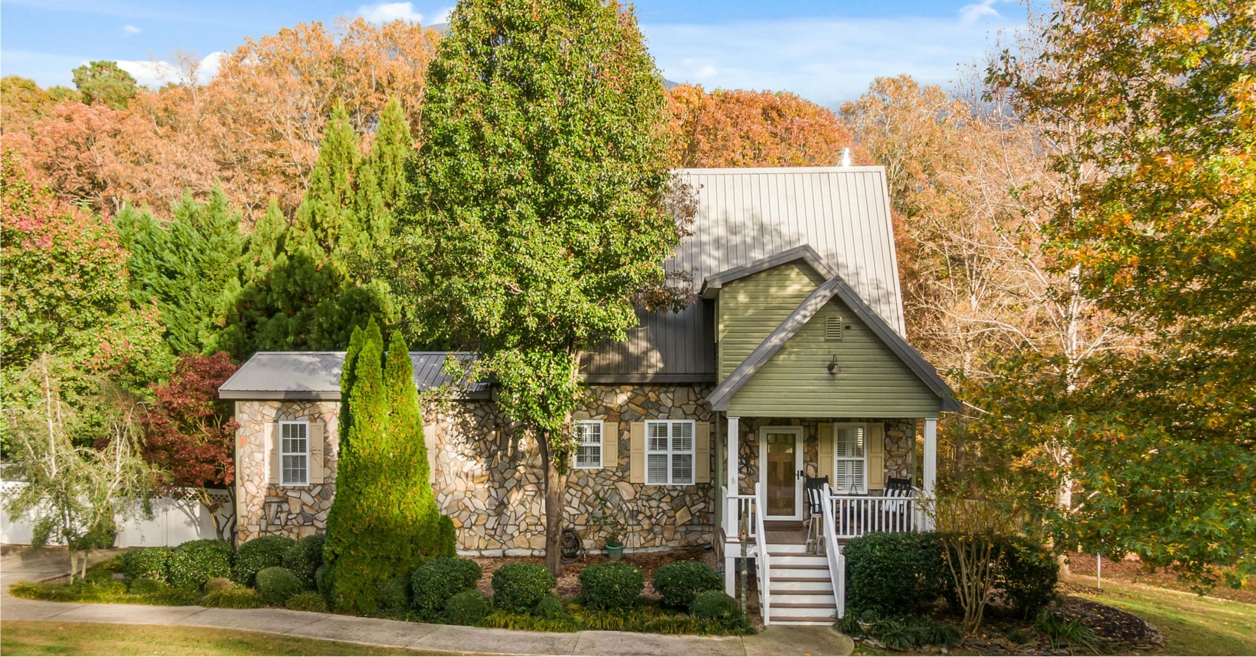House with trees