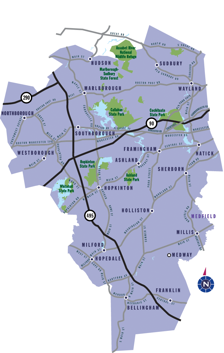 metrowest map