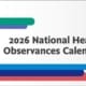 Our 2026 National Health Observances Calendar Plan For Wellness All Year