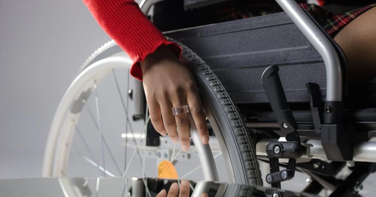 Person using a wheel chair