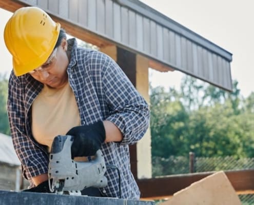 Person working