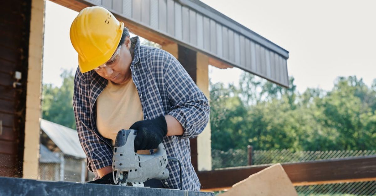 Person working