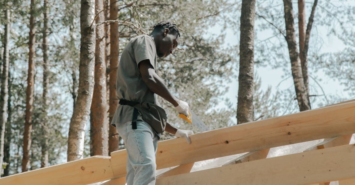 Person working