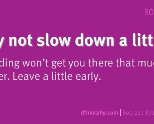 RR #4 why not slow down