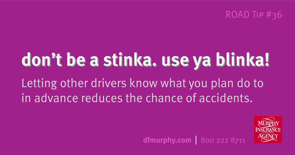 RRules Don't be a stinka. use ya blinka #36