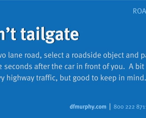 RRules Don't tailgate #23