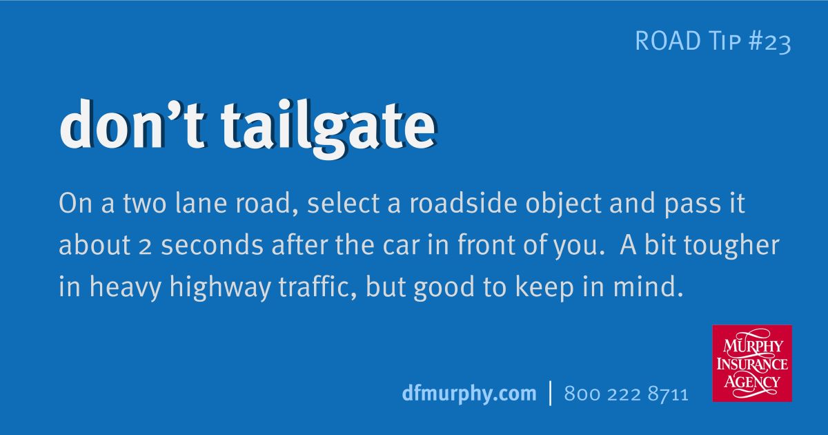 RRules Don't tailgate #23