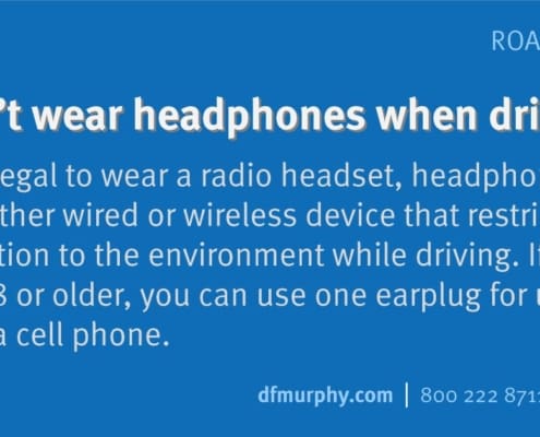 RRules Don't wear headphones when driving #50