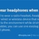 RRules Don't wear headphones when driving #50
