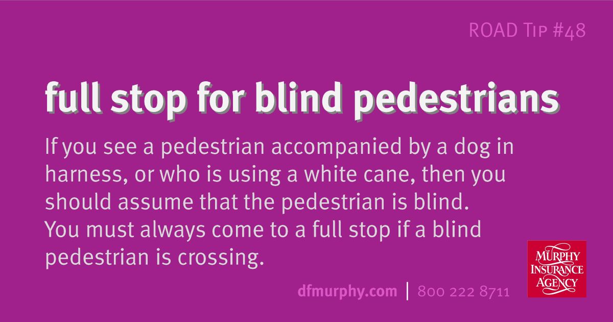 RRules Full stop for blind pedestrians #48
