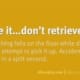 Leave It…Don’t Retrieve it! | Auto Insurance Tips