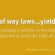 RRules Right of way laws...yield #39