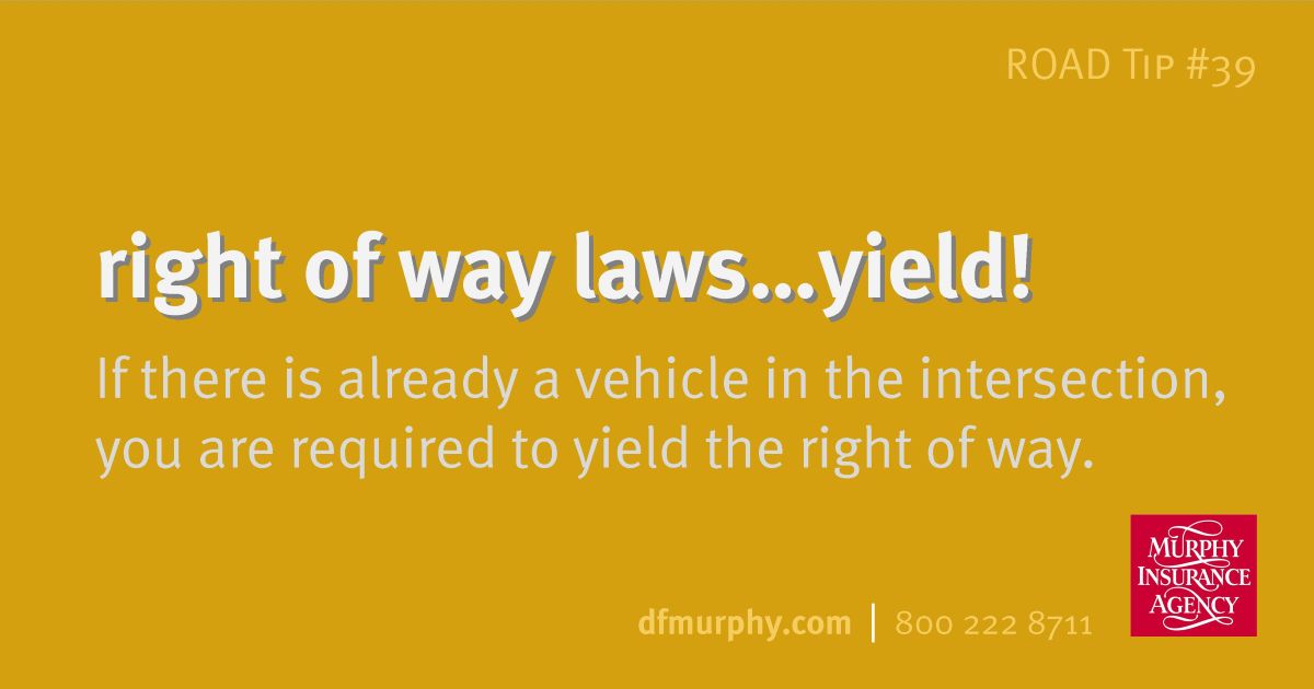 RRules Right of way laws...yield #39
