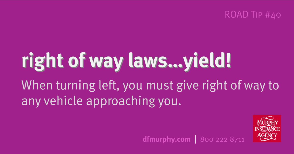 RRules Right of way laws...yield #40
