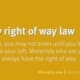 RRules Rotary right of way law #43