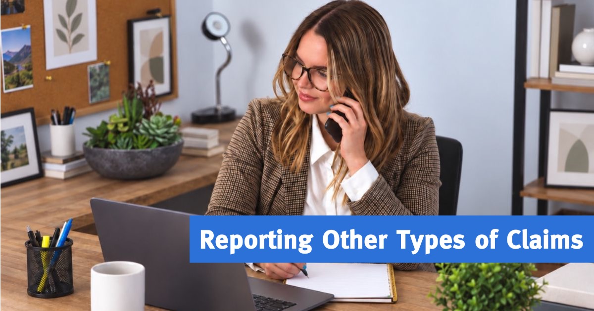 Reporting Other Types of Claims banner