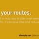 Plan your routes Road tip 68
