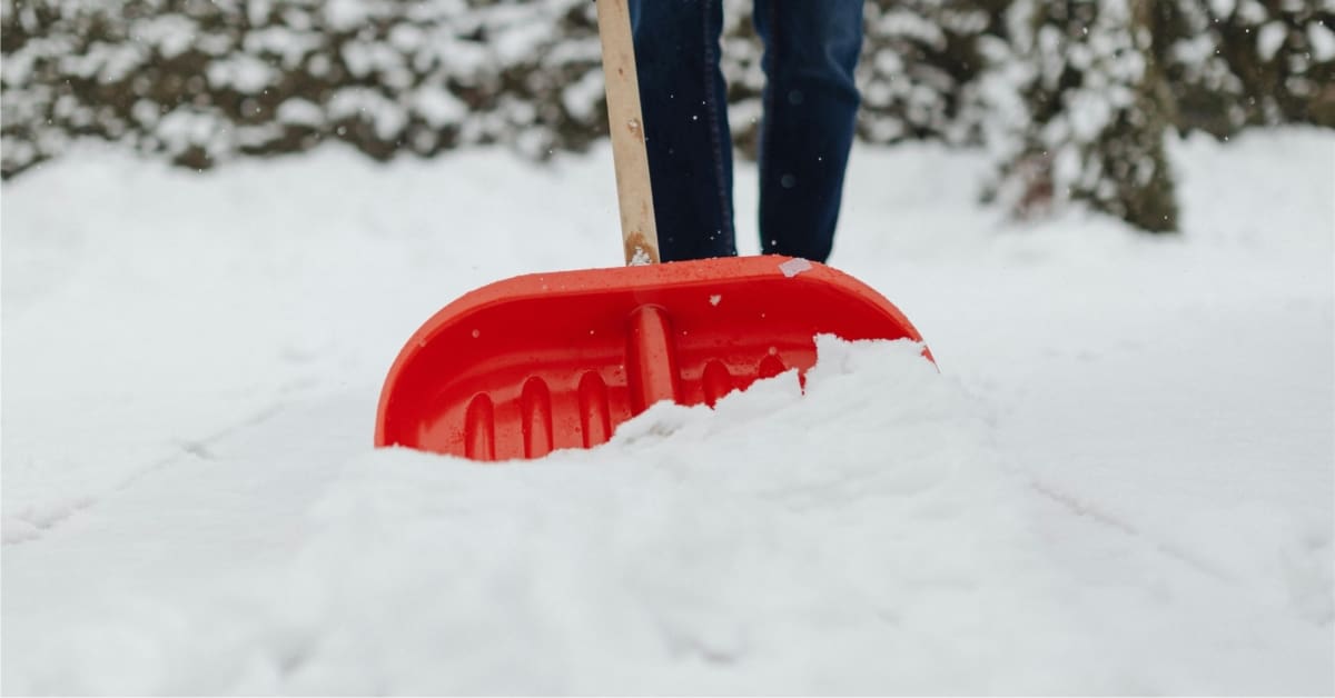 Shoveling snow