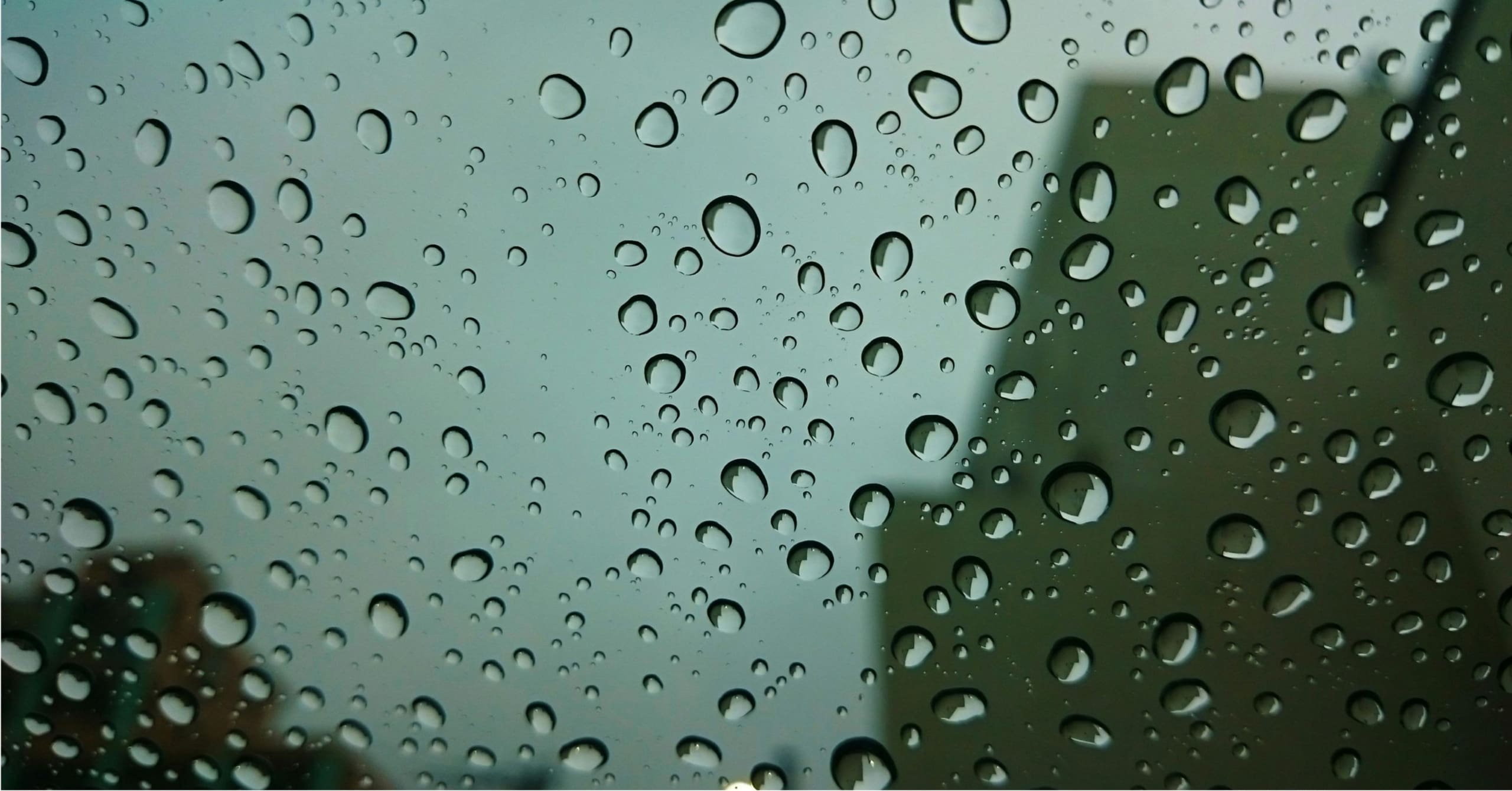 Window with raindrops